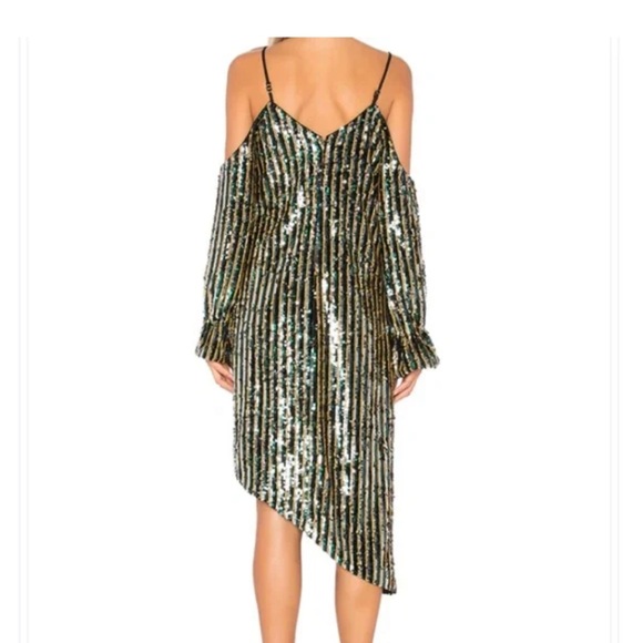 NWOT Tularosa/Revolve size small off the shoulder asymmetrical dress - Picture 2 of 4